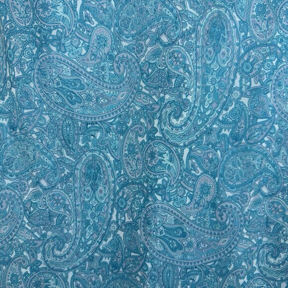 All That Jazz Dress Womens 8 Blue White Paisley Babydoll Boho Fairy Peasant Y2K - Picture 6 of 10